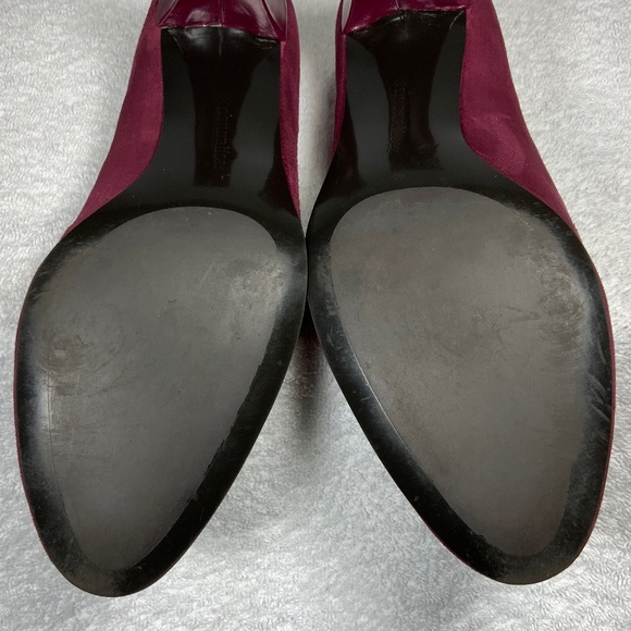 Naturalizer Suede Mary Jane Maroon Heels - SZ 9 - Picture 8 of 13